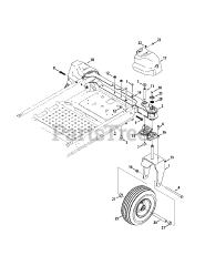 Cub Cadet Z-Force SZ48 (17AIDGHB010) - Cub Cadet 48" Z-Force S Zero-Turn Mower, Kawasaki (2014) Front Axle