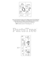 Briggs & Stratton 197707-0120-E1 - Briggs & Stratton Vertical Engine Electric Starter, Stator