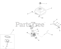 Toro 37798 (824 OE) - Toro 24" Power Max Snow Thrower (SN: 411309389 - 412999999) Fuel System and Carburetor Assembly