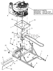Gravely 911705 (PRO-26) - Gravely 26" Walk-Behind High-Wheel Mower, CARB (SN: 000101 - 004199)