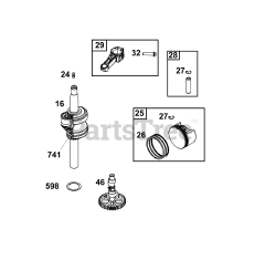 Briggs & Stratton 9P902-0029-H5 - Briggs & Stratton Vertical Engine Crankshaft Group