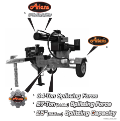 Ariens 917001 - Ariens 27-Ton Log Splitter, 170cc Subaru (SN: 007000 - 010999) Decals - Style