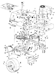 MTD 135-698-130 - MTD Lawn Tractor (1985) (Orgill Bros.)
