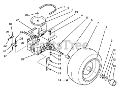 Toro 72060 (244-5) - Toro Yard Tractor (SN: 039000001 - 039999999) (1993)