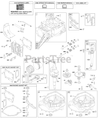 Briggs & Stratton 129702-1704-E1 - Briggs & Stratton Vertical Engine Cams, Crankshaft, Cylinder, Engine Sump, Kit/Gaskets, Lubrication, Piston Group, Valves