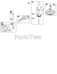 Briggs & Stratton 44N777-0002-G1 - Briggs & Stratton Vertical Engine Crankshaft Group