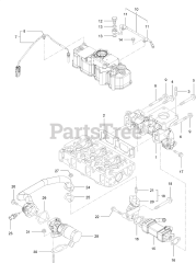 Exmark LZS88CDYM96RW0 - Exmark 96" Lazer Z Diesel Zero-Turn Mower, Yanmar 3TNV88C (SN: 417930746 & Above) (Rev A) (2025)