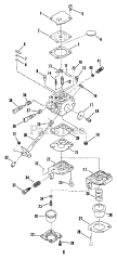 Snapper 212 CST (86278) - Snapper String Trimmer Carburetor Parts 212CST (ZAMA C1S-M8)