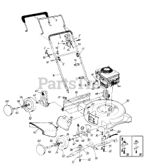 Yard Machines 11A-733B304 - Yard Machines Walk-Behind Mower (1997) (Target)