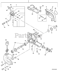 Echo PPF-210 - Echo Pole Saw (SN: E08112001001 - E08112999999) Gear Case, Auto-Oiler  S/N: E08112001001 - E08112001703