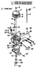Green Machine 1940 - Green Machine String Trimmer Carburetor
