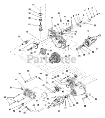 Simplicity 1692702 - Simplicity Landlord 50" Garden Tractor, 18hp Transmission SERVICE PARTS - Transaxle - Hydro Gear 221-3010L