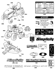 Simplicity 2691127-00 - Simplicity Conquest 52" Garden Tractor, 27hp