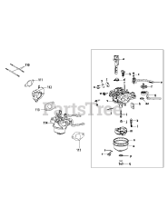 Troy-Bilt 178-L0 - Troy-Bilt Engine 178-L0 Carburetor Assembly