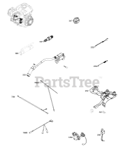 Briggs & Stratton 10U232-0019-01 - Briggs & Stratton Horizontal Engine Armature, Controls, Electrical System, Governor Spring, Ignition, Spark Plug