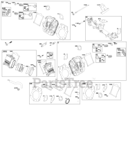 Briggs & Stratton 61E377-0017-J1 - Briggs & Stratton Horizontal Engine Cylinder Head Group