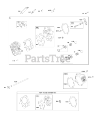 Briggs & Stratton 110412-0127-E1 - Briggs & Stratton Horizontal Engine Cylinder Head, Valve Gasket Set