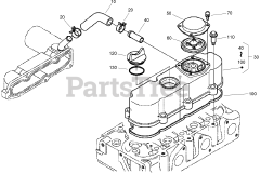 Toro 22333 (TX 525) - Toro Dingo Compact Utility Loader (SN: 270000401 - 270999999) (2007) Head Cover Assembly
