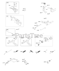 Briggs & Stratton 386447-0122-E2 - Briggs & Stratton Horizontal Engine Governor Springs, Controls