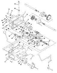 Toro 01-10K802 (C-105) - Toro Garden Tractor (1981) Mechanical Transmission-8 Speed