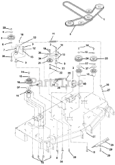 Gravely 890018 - Gravely 60" Deck for Pro-Master 320XDZ Mower (SN: 000101 - 000260) Belts, Spindles, Idlers And Mower Blades