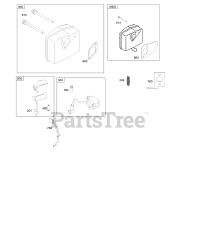 Briggs & Stratton 84333-0197-E2 - Briggs & Stratton Horizontal Engine Governor Spring, Ignition, Muffler