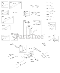 Briggs & Stratton 21A807-0333-E1 - Briggs & Stratton Vertical Engine Controls, Fuel Supply, Governor Spring, Ignition