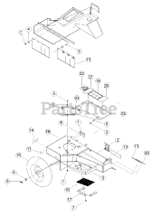 Bear Cat SG 340 - Bear Cat Stump Grinder, 340cc Honda (SN: D00001 & Above)