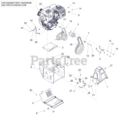 Ariens 926091 (PRO 28) - Ariens Hydro Pro 28" Track Snow Blower, Ariens AX 420cc EFI (SN: 000101 & Above)