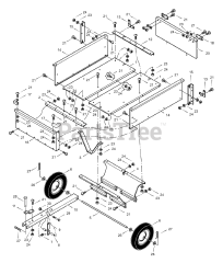 Murray 242009x00A - Murray 10 cu. ft. Utility Dump Cart (2003) Utility Dump Cart - 10 Cubic Foot