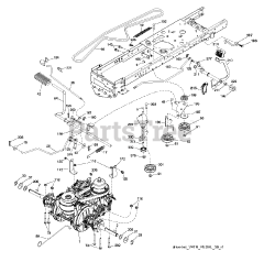 Poulan PP 22VA48 (960420198-00) - Poulan Lawn Tractor (2016-08)