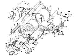 Simplicity 990421 - Simplicity 42" Rotary Snow Blower Attachment ROTOR, BODY &amp; DRIVE GROUP