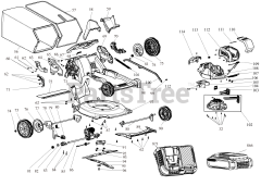 Dewalt DCMWSP650Y2 (181SAAY2739) - DeWALT Walk-Behind Mower, Electric