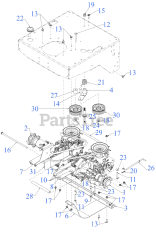 Cub Cadet PRO HW 300 348 (55RI6HNS050) - Cub Cadet Walk-Behind Mower (2022) Rear Axle