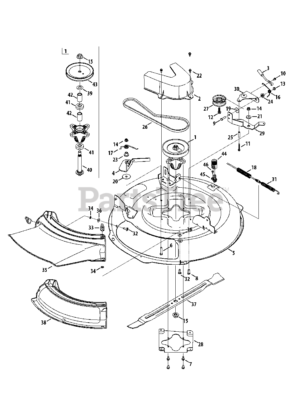 Cub Cadet Mower Deck Schematic