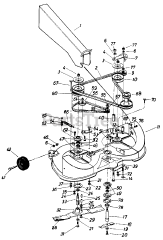 MTD 190-804-000 - MTD Mower Deck Assembly Only (1988)