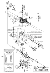 Massey Ferguson MF 2700 (2691304-00) - Massey Ferguson 50" Lawn Tractor, 25hp Transmission SERVICE PARTS - Tuff Torq K66AP (1755100)
