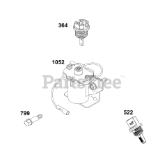 Briggs & Stratton 19L237-0004-H5 - Briggs & Stratton Horizontal Engine Lubrication Group