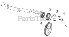 Briggs & Stratton 076131-03 - Briggs & Stratton 35kW Liquid Cooled Home Standby Generator Engine Service Parts - Balancer Shaft