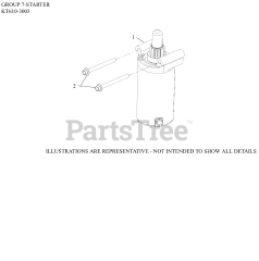 Kohler KT610-3003 - Kohler 6600 Series Engine, Basic Version, 19hp, 14.2kW 07 Starting