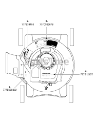 Columbia 11A-020B597 - Columbia 20" Walk-Behind Mower (2008) Label Map
