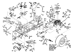 Troy-Bilt 13078 - Troy-Bilt Garden Tractor, Hydro Drive (SN: 130780100101 & Above)