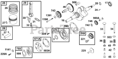 Briggs & Stratton 32K437-0112-01 - Briggs & Stratton Horizontal Engine