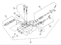 Simplicity 1692932 - Simplicity Front End Loader Service Parts - Hydraulic Valve Assembly (P/N 1700502)