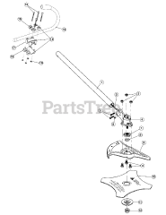 Cub Cadet BC 720 (41AJBC-C954) - Cub Cadet Trimmer Plus Brush Cutter Attachment General Assembly