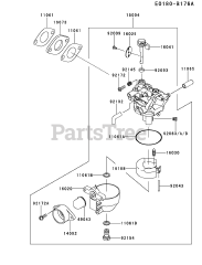 Kawasaki FJ180V-AM17 - Kawasaki Engine CARBURETOR(AM17)