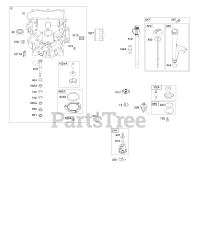 Briggs & Stratton 44M777-0121-E1 - Briggs & Stratton Vertical Engine Engine Sump, Oil Pump, Dipstick/Tube Assembly