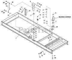 Generac QT10068KNSNA - Generac 100kW Home Standby Generator (SN: 5500181 - 5593197) (2009) Mounting Base (100 &amp; 130KW) (0F3587)