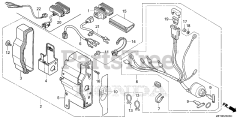 Honda GX340 UT2 QNR2/A (GCBET) - Honda Engine, Made in Thailand (SN: GCBET-2000001 - GCBET-2025452) CONTROL BOX (4)