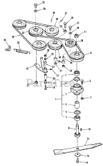 Toro 95-42MR02 - Toro 42" Rear-Discharge Mower Deck (1979)